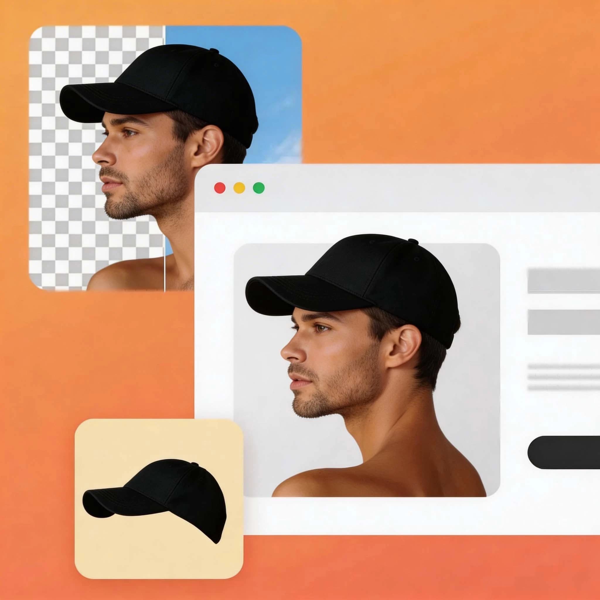 Portrait photo background removal - transparent PNG